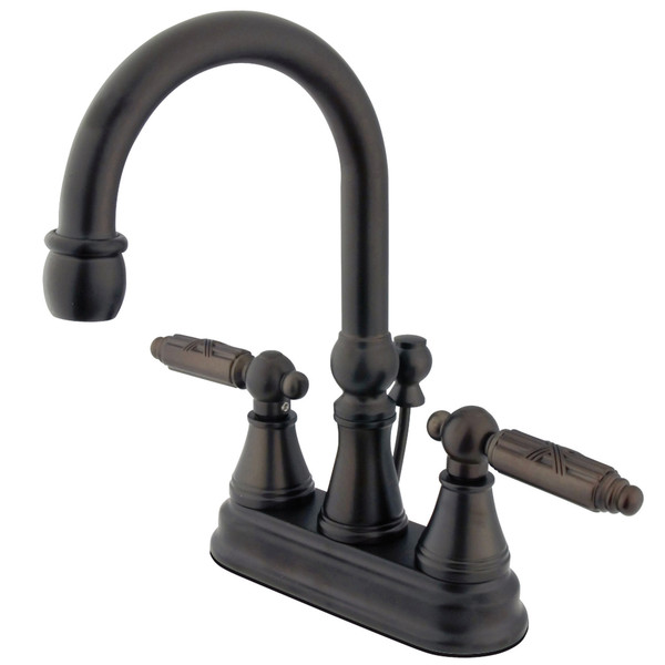 Kingston Brass 4" Centerset Bathroom Faucet, Oil Rubbed Bronze KS2615GL